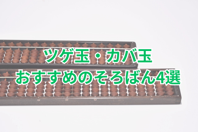 ツゲ玉・カバ玉:おすすめのそろばん4選